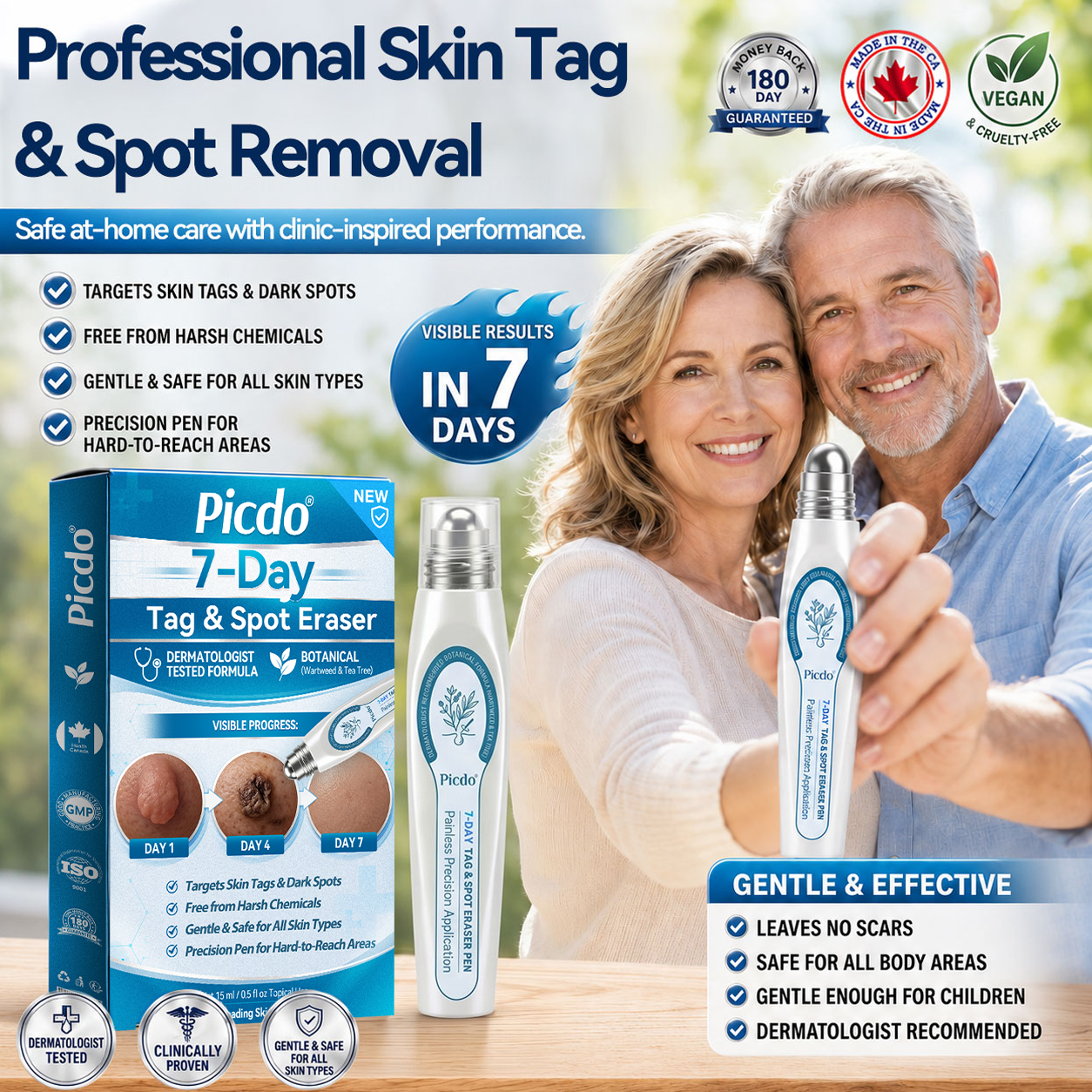 𝐏i𝐜𝐝o® 7-𝐷𝑎𝑦 𝗧𝐚𝐠 & 𝗦𝗽𝐨𝐭 𝐄𝐫𝒂𝒔𝒆𝒓(Zero Pain, Zero 𝐒𝐜𝐚𝒓𝒔 Rollerball)🎉🎉